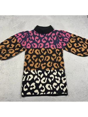 FARM Rio Mixed Leopard Sweater Dress thumbnail 6