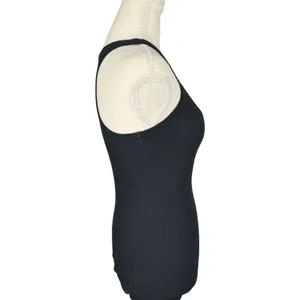 Active Basic Tank Top Womens Small‎ Black Ribbed Racerback Scoop Neck Stretch thumbnail 5