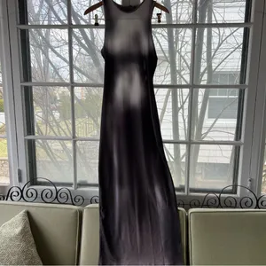 Bershka Black and Gray Gradient Midi Dress thumbnail 3