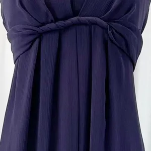 Vineyard‎ Collection Women 4 Bridesmaid Dress Strapless Purple Twist Chiffon thumbnail 8