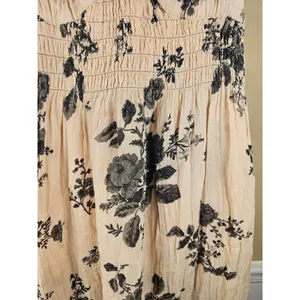 Free People Womens Pink‎ Gauze Forget Me Not Midi Dress Large thumbnail 3