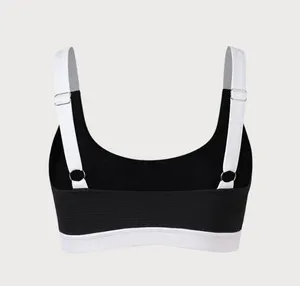 BERLOOK Contrast Trim Bikini Top ONLY 68 Black Size M thumbnail 7