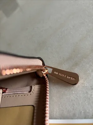 Michael Kors Metallic Rose Gold Embossed Wristlet thumbnail 4