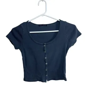 Brandy Melville Dark Blue Zelly Top one size thumbnail 3