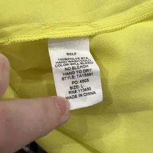 Lulumari Women's Yellow Embroidered Sleeveless Tank‎ Top Size Large L thumbnail 6