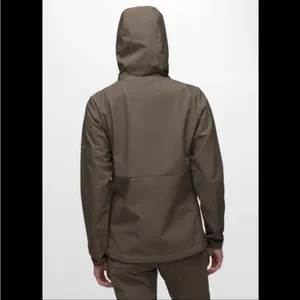 Prana Halle AT Long‎ Sleeve Full Zip Hooded Jacket in Slate Green Sz S NEW thumbnail 2