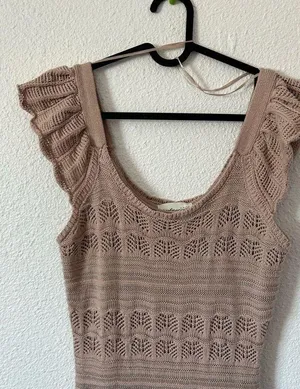 Freshman 1996 crochet midi dress sz small thumbnail 2
