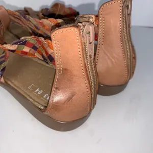 Mexican Huarache sandals colorful straps womens size 8 thumbnail 4