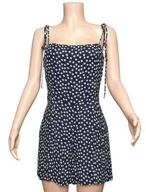 REFORMATION Cammie Romper, Flores, 12 (US) thumbnail 2