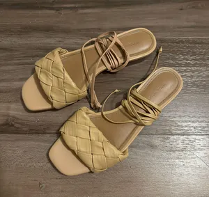 Who What Wear Marlena Woven Tie Up Flat Sandals thumbnail 4