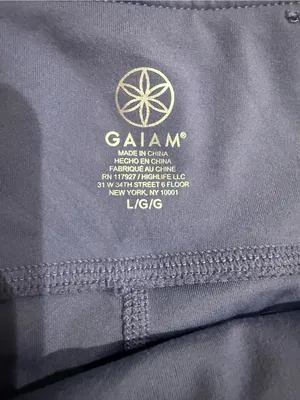 GAIAM Women's High-Waist Leggings in Periwinkle Blue Size Large thumbnail 2