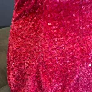 Women’s Sequined One Shoulder Short Pink Party or Prom Dress Size 4 thumbnail 7