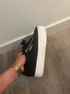 Black Superga Platform 2790 Nappa Sneakers thumbnail 3