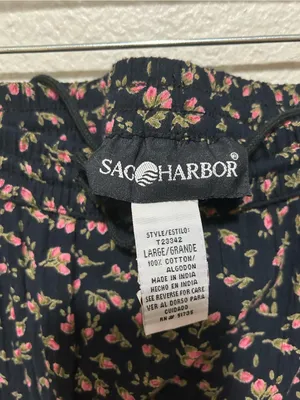 Vintage 90s Y2K Sag Harbor Patchwork Floral Maxi Skirt Boho Indie Large thumbnail 4