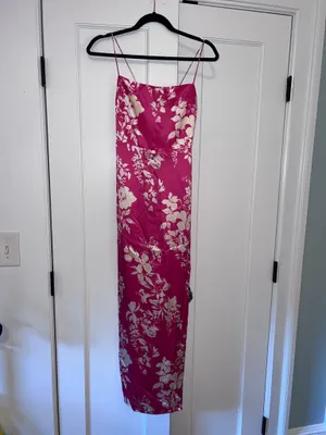 Reformation Frankie Silk Dress Maxi thumbnail 3