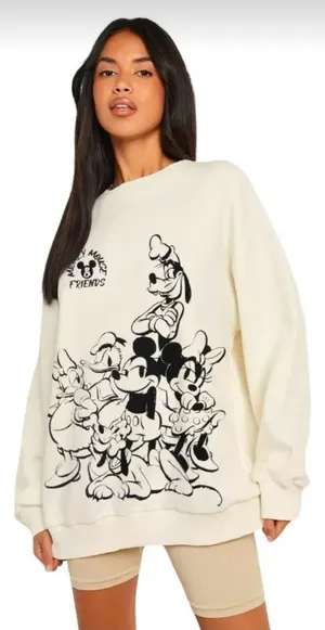 Disney Mickey Mouse and Friends crewneck sweatshirt thumbnail 1