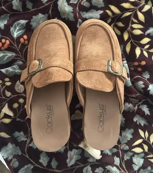 Corkys Tan Slip-On Shoe with Embossed Logo thumbnail 2