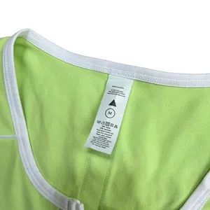 Balance‎ Athletica Vitality Women's M Isotope Zip Front Crop Top Sports Bra Neon thumbnail 4