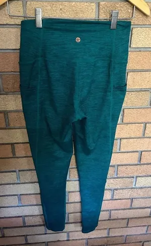 Manduka PRESENCE Compression Yoga Workout Tights Women's Small Green Leggings thumbnail 1