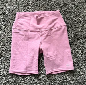 ALO Yoga Light Pink High-Rise Bike Shorts thumbnail 1