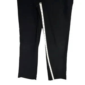 Zara Velvet Pants Womens S Black Straight Leg Luxurious Soft Trouser Retro Chic‎ thumbnail 8