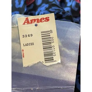 Land And Sea Vintage Ames Bold Blue Pink Floral Midi Elastic Waist Skirt M NWT thumbnail 9