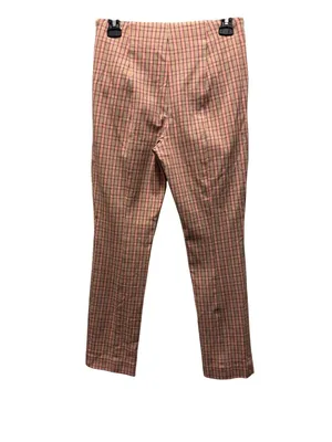 Anthropologie The Essential Slim Plaid High-Waisted Pants Size 2 thumbnail 4