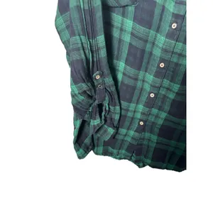 Westbound Woman Shirt 3X Green Plaid Roll Tab Sleeve Cotton Cabin Lumberjack thumbnail 4