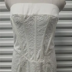 Princess Polly Brea Strapless Mini Dress Size 12 White Embroidered Lace Party thumbnail 8