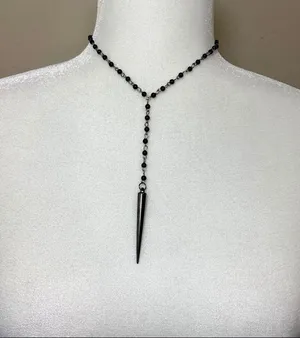 Spike Rosary Chocker Punk Goth Necklace New TBM thumbnail 10