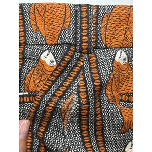 Anthropologie Cartonnier Fish Print Cropped Pants 2 Novelty Tweed Trouser thumbnail 10