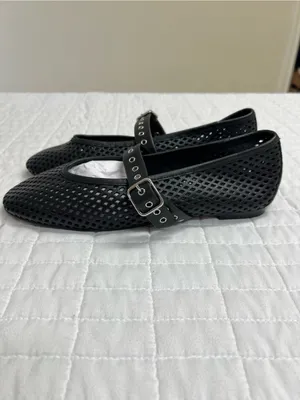 Madewell The Remy Mary Jane Flat in True Black Size 7.5 thumbnail 7