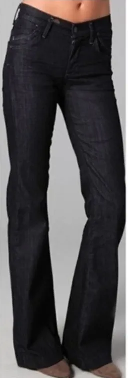 CITIZEN OF HUMANITY MID RISE HUTTON WIDE LEG FLARE DARK WASH SIZE 30 Inseam 34 thumbnail 1