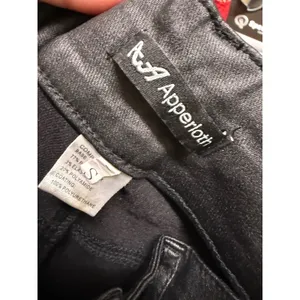 Apperloth Black Coated High Rise Skinny Pants Small Faux Leather Look Y2K S thumbnail 4