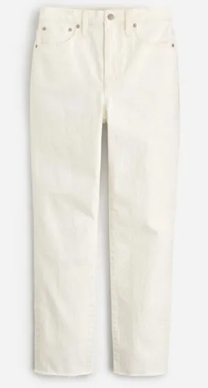 Madewell The Perfect Vintage Jean Womens 24 Tile White‎ Raw Hem High Rise Denim thumbnail 1