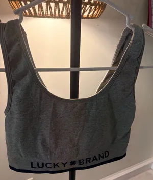 Lucky Brand Heather Gray Sports Bralette thumbnail 1