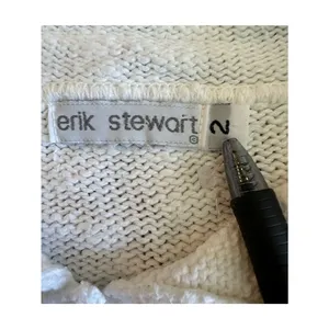 Erik Stewart White Cotton Button-Up Cropped Cardigan 2/Small thumbnail 3