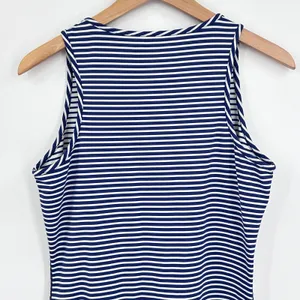 J McLaughlin Dress Women's‎ Maxi Casual Travel Striped Stretch Blue White Small thumbnail 7