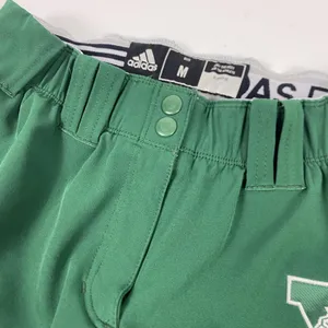 Adidas Pants Womens Medium Green‎ Softball Fastpitch Piped Elastic Player Issued thumbnail 3