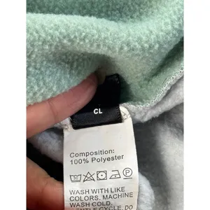 SHEIN Colorblock Hoodie Gray‎ Green Fleece Lined Sweatshirt Women's Size S thumbnail 8