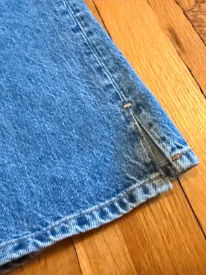 We‎ the FREE PEOPLE Straight Leg Denim Jeans My Own Lane Distressed Dark size 26 thumbnail 8