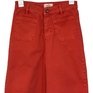 Marine Layer Wide Leg Bridget Crop Orange Denim Pants Size 4 NWOT Womens thumbnail 2