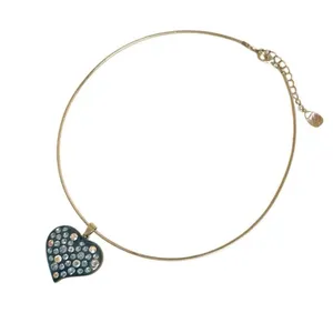 Blue Heart Pendant Choker with Rhinestones 💙 thumbnail 7