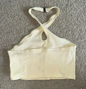 Aritzia Sunday Best Yellow Halter Top thumbnail 3