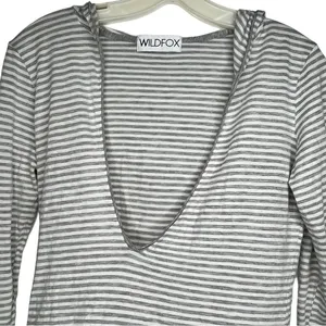 Wildfox Striped Hoody Shirt nwot thumbnail 2
