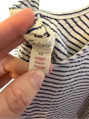 🤍 Madewell Striped Swing Tank Top Size XL 🤍 thumbnail 4