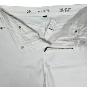 J. Crew Full-length demi-boot jean in‎ white wash 29 BP470 NWT thumbnail 4
