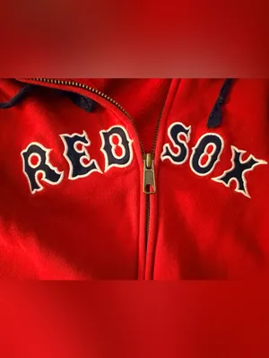 Nike Red Boston 'Red Sox' Full-Zip Hoodie thumbnail 3
