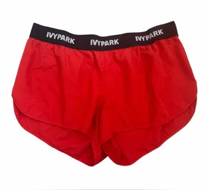 IVY PARK Red Women’s Athletic Running Shorts with Branded Waistband thumbnail 1