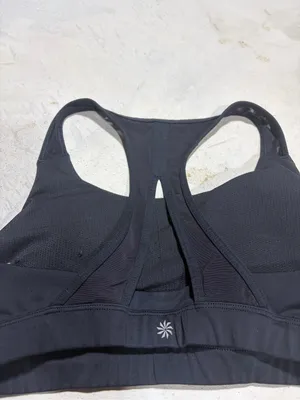 Athleta Black Racerback Sports Bra medium thumbnail 5